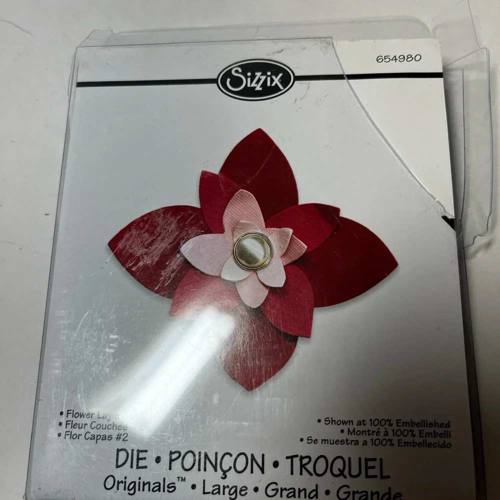 Sizzix originals - frame, flower and large flower